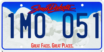 SD license plate 1MOO51
