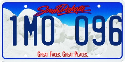 SD license plate 1MOO96
