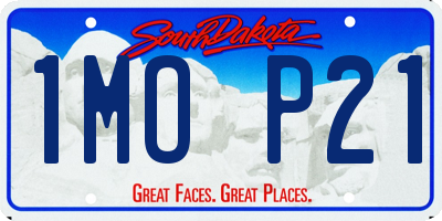 SD license plate 1MOP21