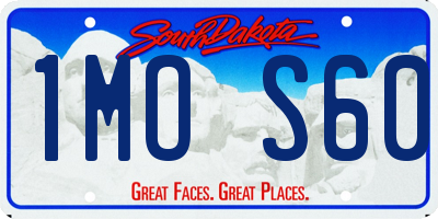 SD license plate 1MOS60