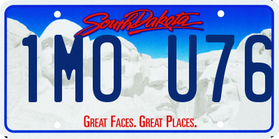 SD license plate 1MOU76