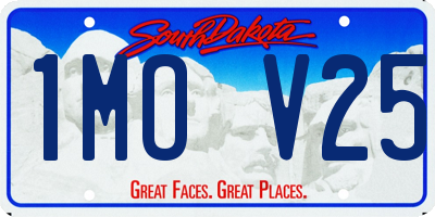 SD license plate 1MOV25