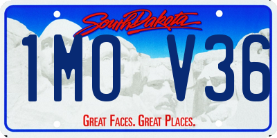 SD license plate 1MOV36