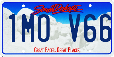 SD license plate 1MOV66
