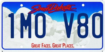 SD license plate 1MOV80