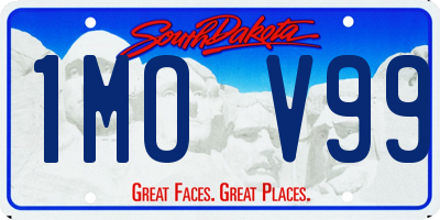 SD license plate 1MOV99