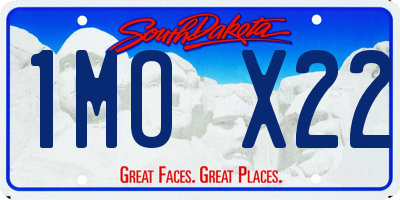 SD license plate 1MOX22