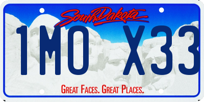 SD license plate 1MOX33