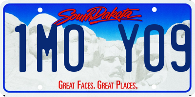 SD license plate 1MOY09