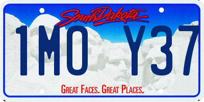 SD license plate 1MOY37