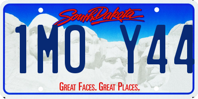 SD license plate 1MOY44