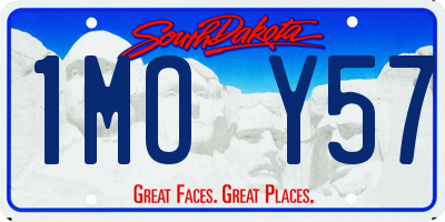 SD license plate 1MOY57