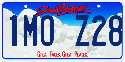 SD license plate 1MOZ28