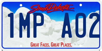 SD license plate 1MPA02