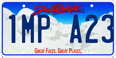 SD license plate 1MPA23