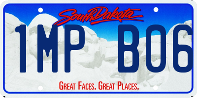 SD license plate 1MPB06