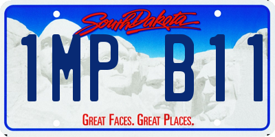 SD license plate 1MPB11