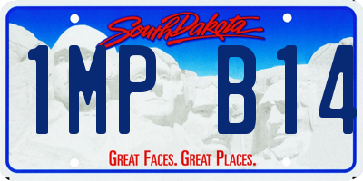 SD license plate 1MPB14