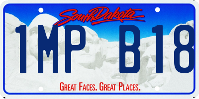SD license plate 1MPB18