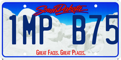 SD license plate 1MPB75