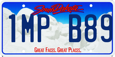 SD license plate 1MPB89