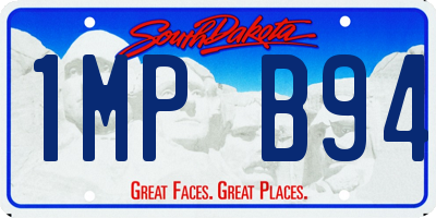 SD license plate 1MPB94