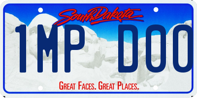 SD license plate 1MPD00
