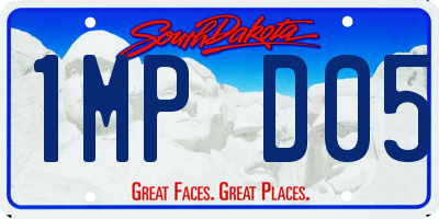 SD license plate 1MPD05