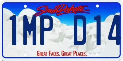 SD license plate 1MPD14