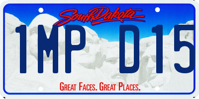 SD license plate 1MPD15