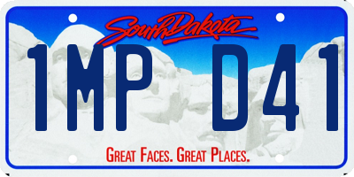 SD license plate 1MPD41