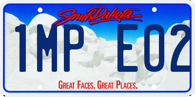 SD license plate 1MPE02