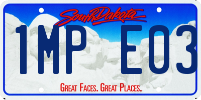 SD license plate 1MPE03