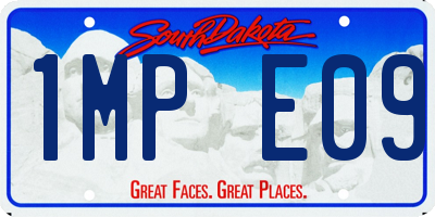 SD license plate 1MPE09