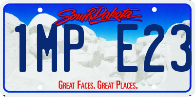 SD license plate 1MPE23