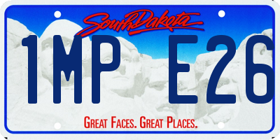 SD license plate 1MPE26