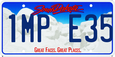 SD license plate 1MPE35