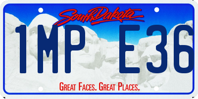 SD license plate 1MPE36