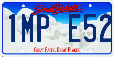 SD license plate 1MPE52