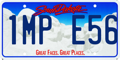 SD license plate 1MPE56