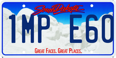 SD license plate 1MPE60