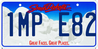 SD license plate 1MPE82