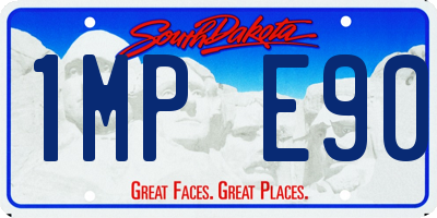 SD license plate 1MPE90