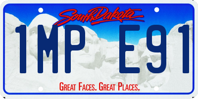 SD license plate 1MPE91