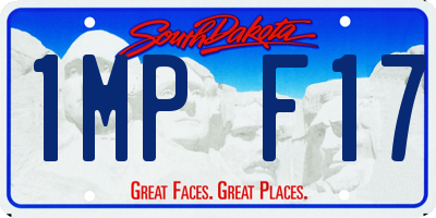 SD license plate 1MPF17