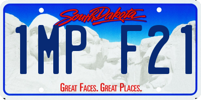 SD license plate 1MPF21