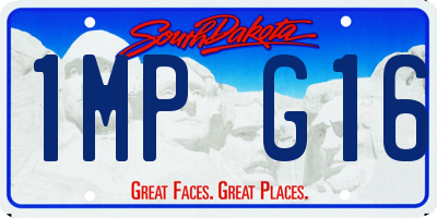 SD license plate 1MPG16