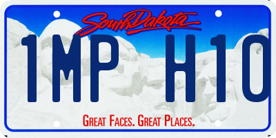 SD license plate 1MPH10