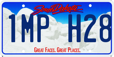 SD license plate 1MPH28