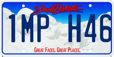 SD license plate 1MPH46